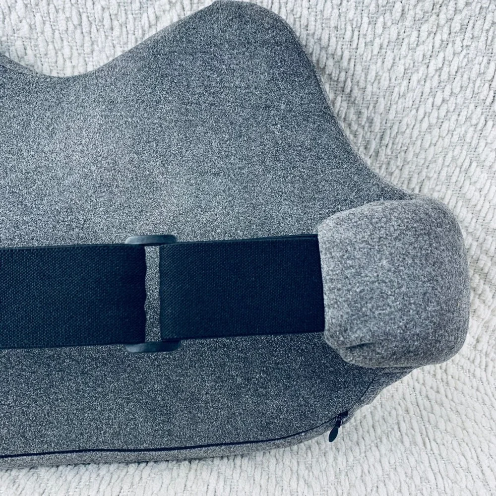 Sutera Lumbar Support Pillow Unisex OS Gray Memory Foam Ergonomic Back Cushion‎